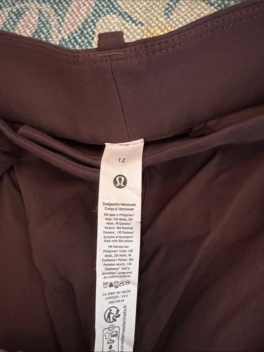lululemon athletica High-Waist Wide Leg Trousers in Dark Brown